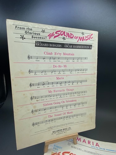 Sound of Music Vocal Selection & Maria Two Vintage Sheet Music Seven Tunes - Picture 3 of 18