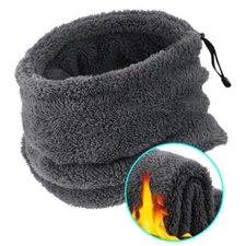 Winter Neck Warmer Gaiter Windproof Fleece Bandana Half Face Mask for Men Women