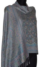 Pashmina Style Schal Tuch Pareo Schleier Dupatta Indisch Stola Paisley Gewebt 