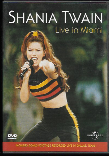 SHANIA TWAIN LIVE IN MIAMI GENUINE R2 DVD IN CONCERT + BONUS FOOTAGE ELTON JOHN - Zdjęcie 1 z 2