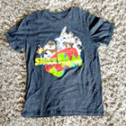 SPACE JAM T Shirt Medium Tune Squad Looney Toons Black w/ Colored Specks