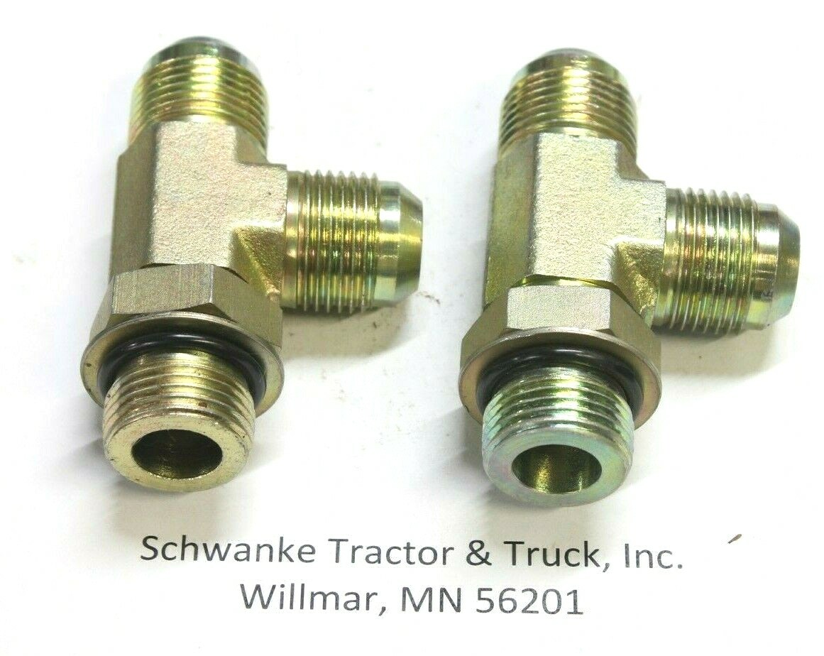 6804-12-12-12 3/4 inch JIC to ORB run tee hydraulic adapter (Pkg