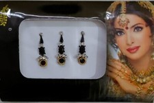 Pack of 6 Long Rhinestone Body Glitters Reusable Bindi Women Girl Wedding Bindi