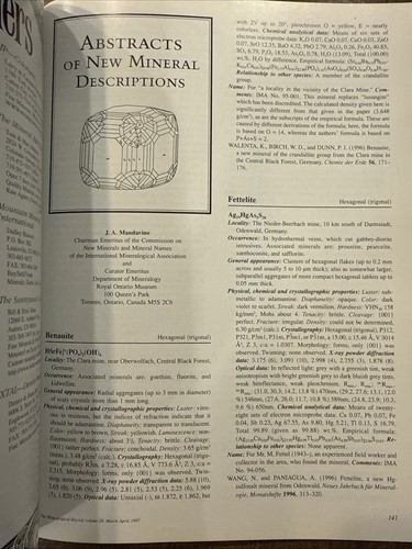 VG The Mineralogical Record Vol. 28, No. 2 March-April 1997 Mineral Repair - Picture 6 of 6