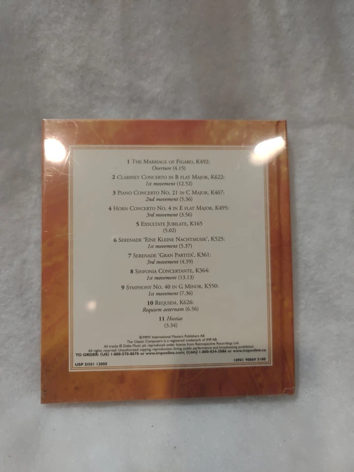 The Classic Composers MOZART Musical Masterpieces CD + BOOK New Sealed  - Image 2 of 2