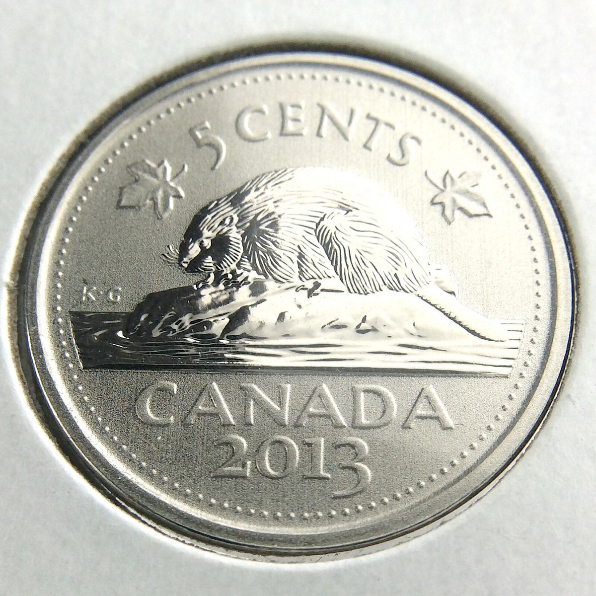 2013 Canada 5 Cents Nickel Specimen Uncirculated Canadian
