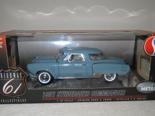 1951 STUDEBAKER COMMANDER 1:18 HIGHWAY 61 OPENING HOOD DOORS & TRUNK & MORE.. - Picture 2 of 7