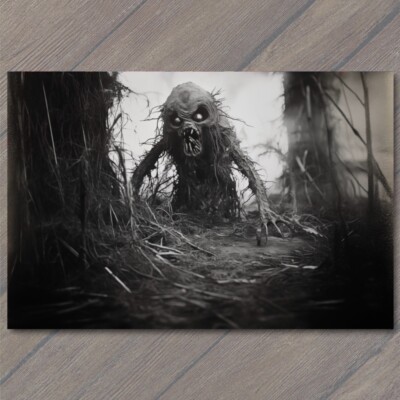 Art Print Creepy Weird Unreal Forest Monster Eerie Tree Unusual Crazy