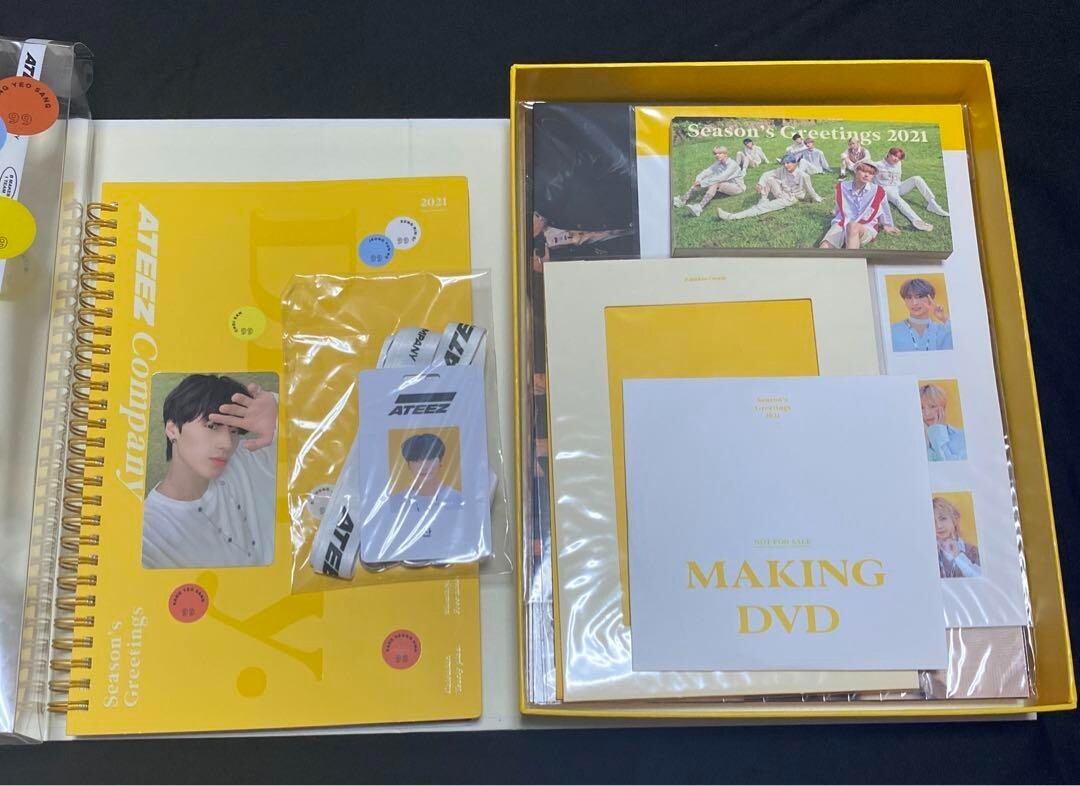 ATEEZ 2021 SEASONS GREETINGS Official DVD Calendar Diary KPOP