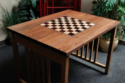 Custom CHESS Board by Edward Burger made from Cherry, Walnut and Ash Wood  SIGNED