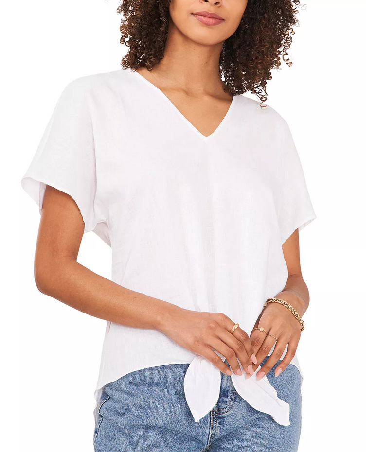 vince camuto tie front top