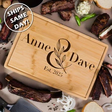 Personalized Cutting Board Custom Engraved Family Reunion Gift Grilling