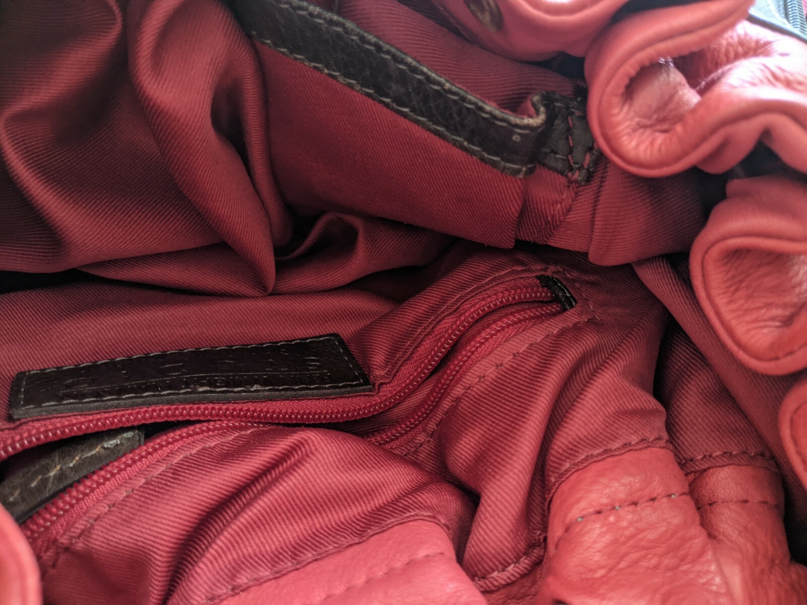 FENN WRIGHT MANSON STUDIO RED GENUINE LEATHER BAG… - image 10