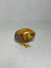 Vintage Tin baby chicken Chick wind up toy metal No Key made In China
