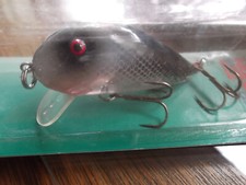 Pre Pradco USA Made Bill Norman Wake N Wake Bait  Ghost Black Shad  Foil Insert
