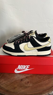 nike dunk black and cream
