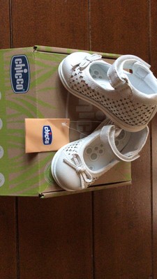 CHICCO SCARPE NEONATA Scarpine Ballerina Bianca Vernice n.19 50416 col.320  EUR 16,95 - PicClick IT