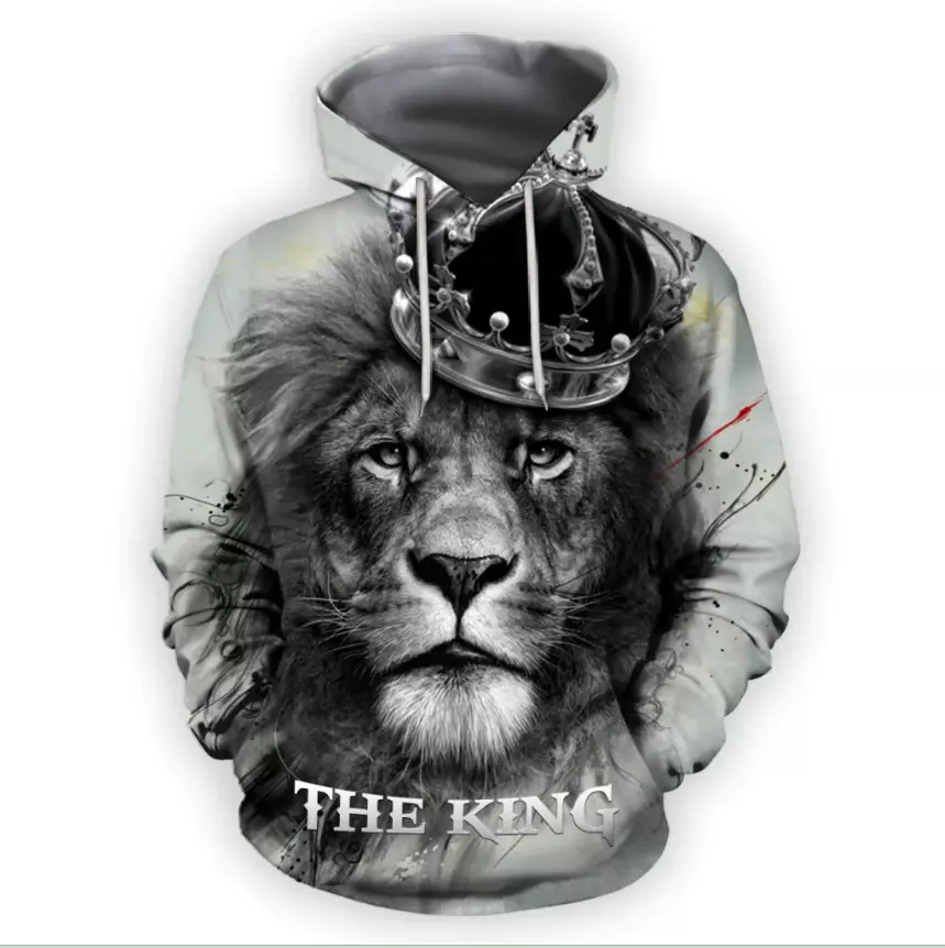 The King Lion 3D HOODIE Christmas Gift Best Price Halloween Gift Us Size