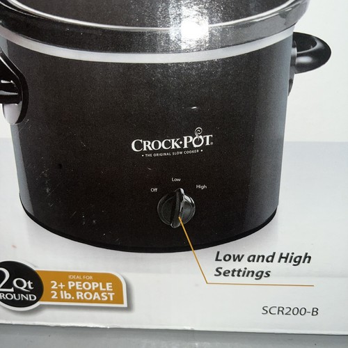 Crock-Pot SCR200-B Manual Slow Cooker, 2 Quart - Picture 6 of 12