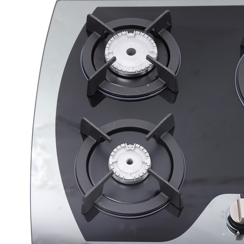 Küche Gaskochfeld Herdplatte 5 Brenner Hartglas Einbau LPG/NG Gasherd - Bild 9 von 12