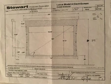 Stewart Luxus Model A Motorized Projection Screen - 120"