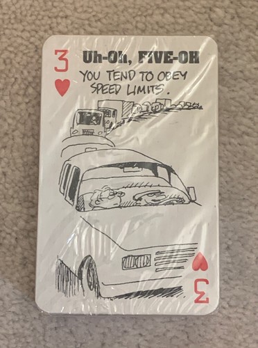 Vintage Double Deck Of Playing Cards Uh Oh Five-Oh - 50th Birthday *Brand New* - Bild 6 von 9
