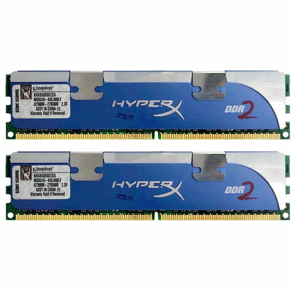 Kingston HyperX 4GB (2x 2GB) KHX8500D2/2G PC2-8500U DDR2 1066MHz Desktop RAM XBT - Image 3 of 4