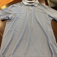 Member's Mark Men's Short Sleeve Stretch Pique Polo Size Medium Blue