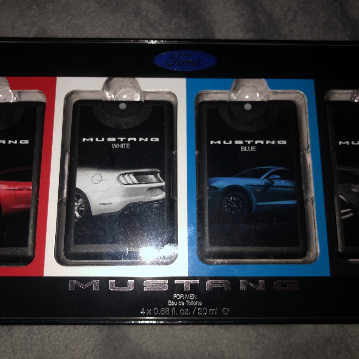 The Ford Mustang Fragrance Gift Set 4 x 0.68 fl oz Eau De Toilette