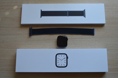 Apple Watch 7 GPS Alu Midnight, 41mm, MKMX3TY/A, Model A2473 Midnight Sport Band