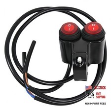 Waterproof Motorcycle ATV 7/8  Light Bar Switch Handlebar Double Control ON