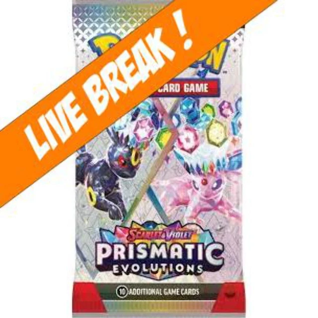 [ Live Break ] Prismatic Evolutions - Pokémon TCG Sword & Shield SV8.5 Booster P