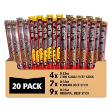 Jack Link's Beef Jerky Sticks Variety Pack - Original, Teriyaki, Zero Sugar