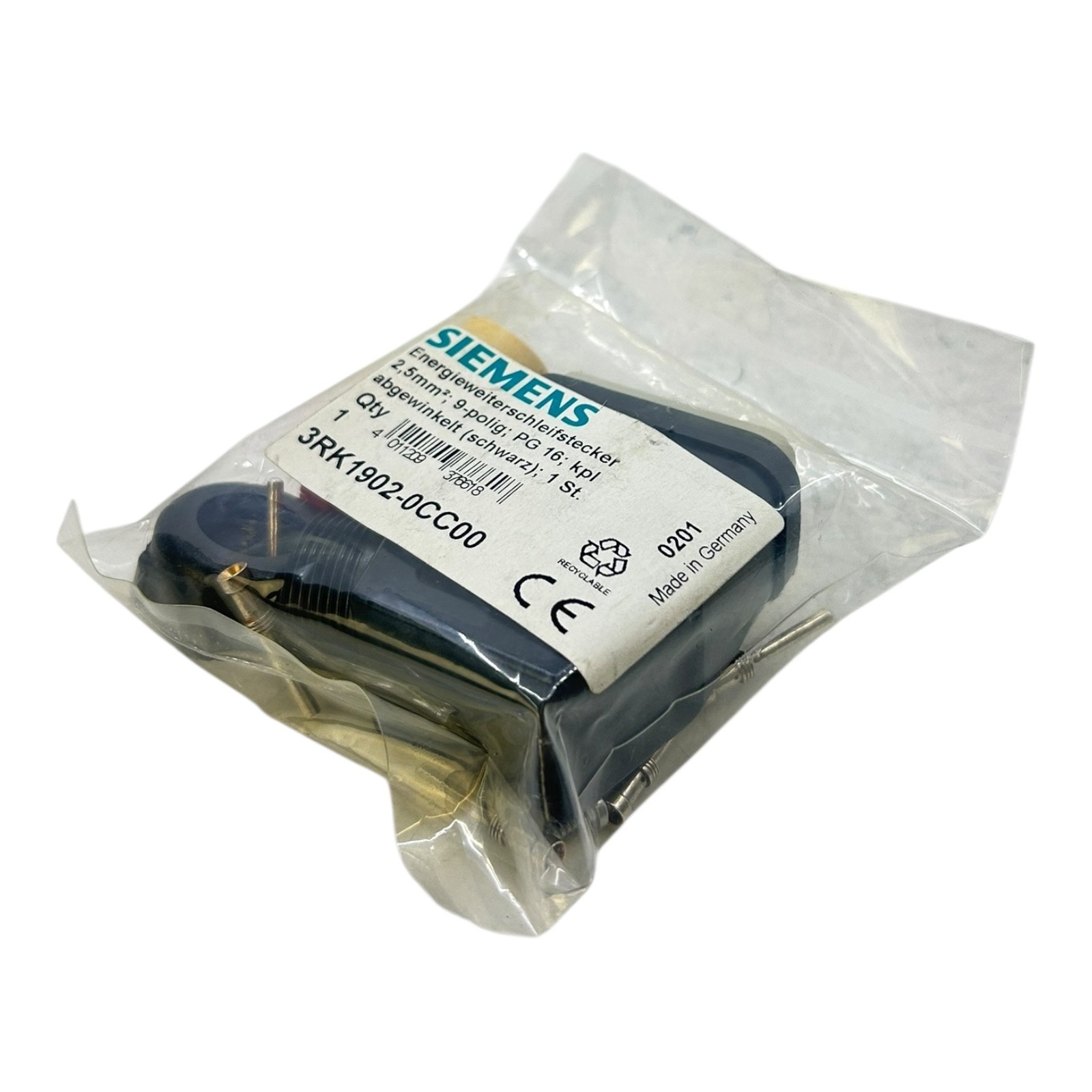 Siemens Energy Continuation Plug 3RK1902-0CC00 For Industrial Use