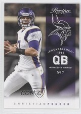 2012 Playoff Prestige Christian Ponder #106 0f4