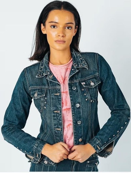 Women Miss Sixty Jacket Navy Denim 38