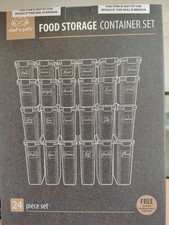 Chef’s Path 24pc Airtight Food Storage Containers BPA Free Pantry Set + Labels
