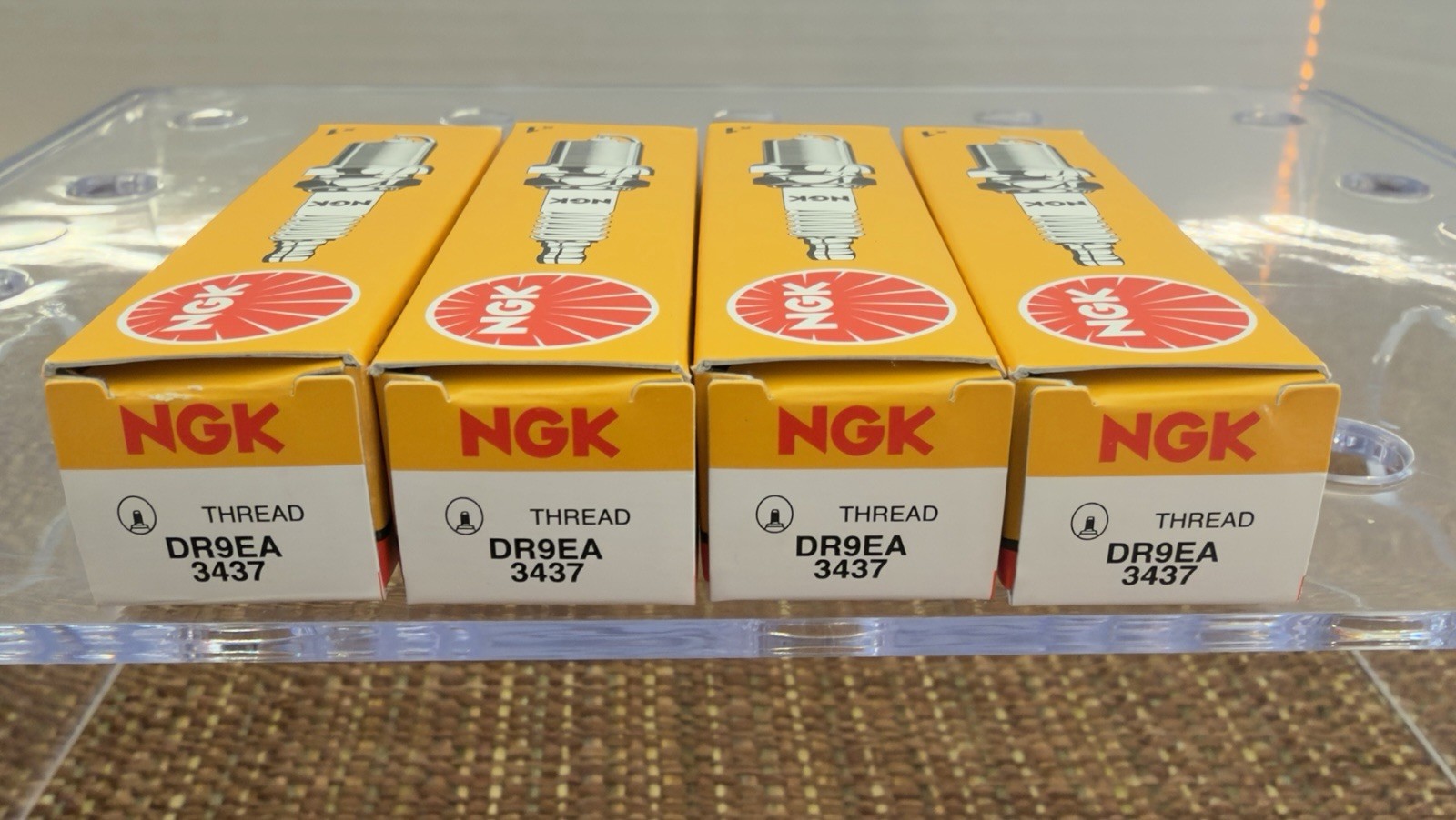 NGK DR9EA Spark Plugs 3437 Set of 4 Motorcycle ATV Powersports Ignition