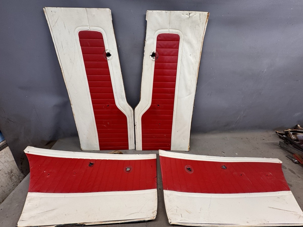 レア！樋屋プロモーション面子 アンカットシート 1962 1963 1964 Ford Fairlane 500 4 Door Panels Interior Molding