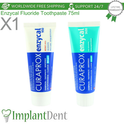 Dental EnzycaI FIuoride Toothpaste 75ml Gentle Daily Oral Care Curaprox