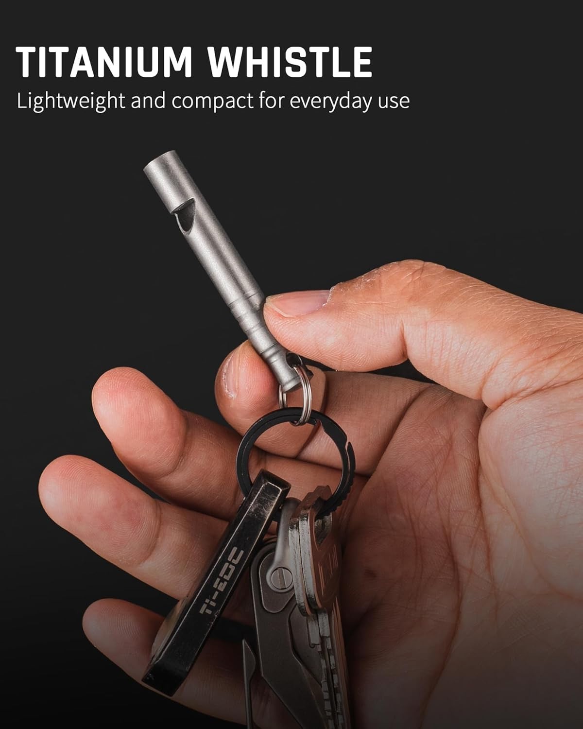 TISUR Titanium Emergency Whistle,120db Safety Whistle with Small,