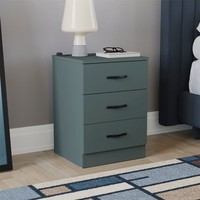 Vida Designs Riano 3 Drawer Chest of drawers Cabinet Storage Furniture Green