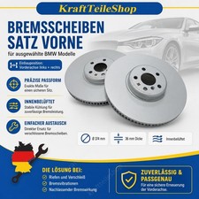 2x Bremsscheiben bel�ftet �374mm f�r BMW G42 G20 F22 F26 G30 G31 G32 G11 G12 G14