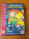 The Simpsons Barts Nightmare Sega Genesis Authentic CIB w/Manual Tested