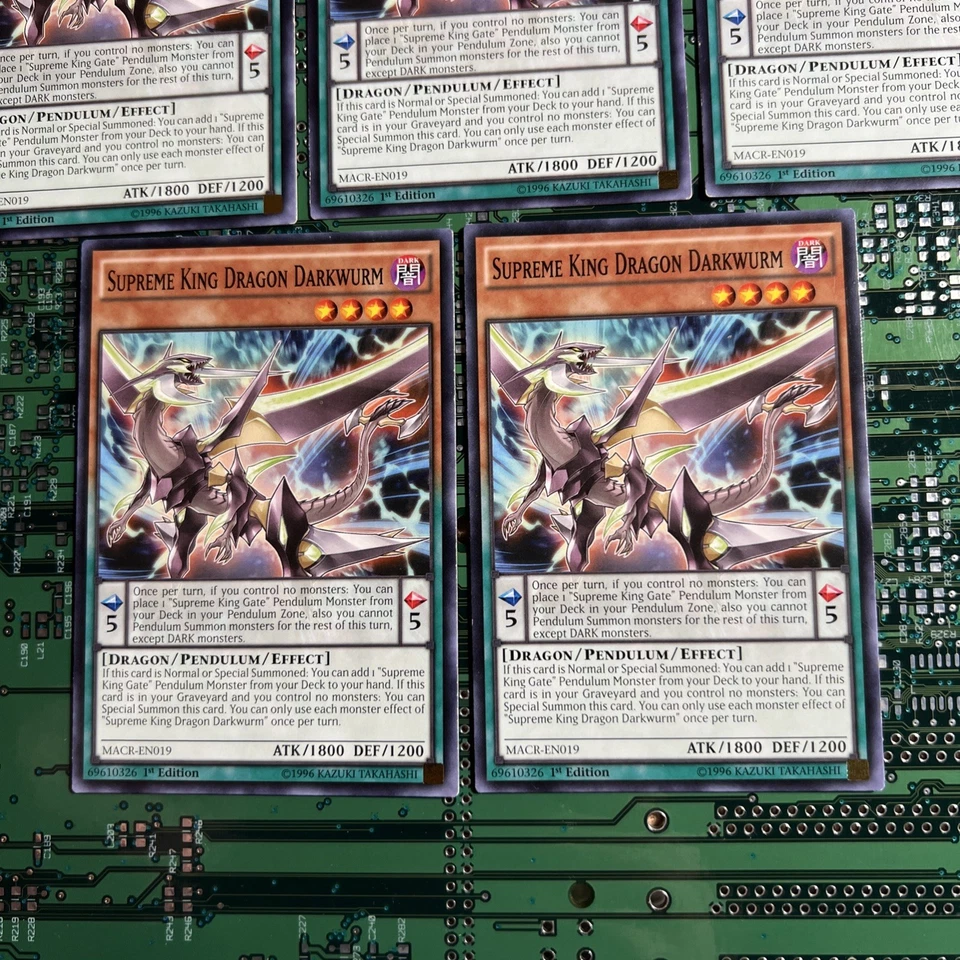 Supreme King Dragon Darkwurm MACR-EN019 Common 1st Edition Yugioh Card 5 - Image 4 of 4