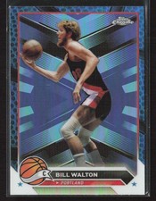 Bill Walton 2023-24 Topps Chrome #94 Blue Basketball Refractors