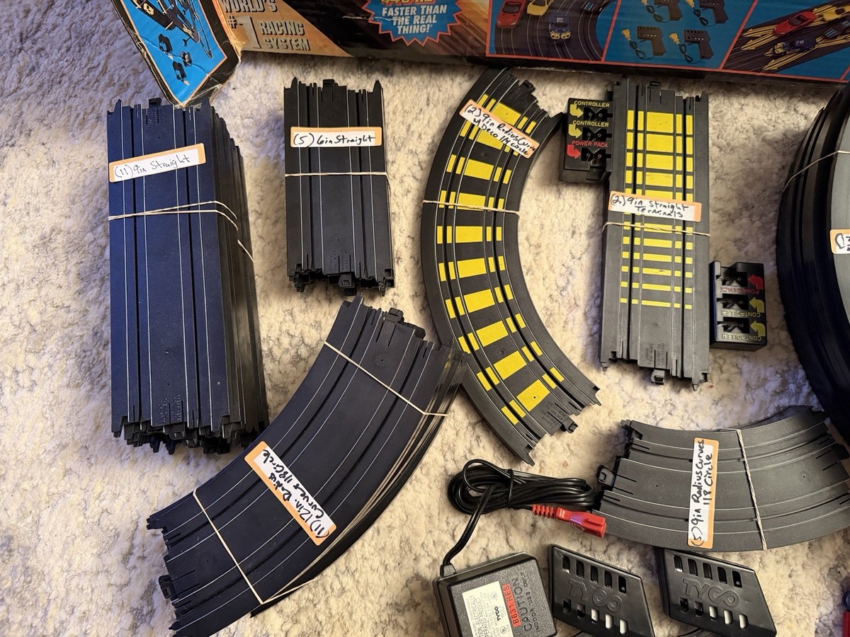 Vintage Tyco 4-Lane Racing Electric Slot Track-100% Complete! NEW