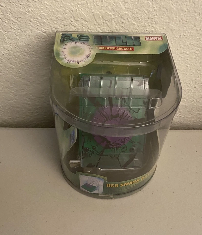 Hulk Smash Button Computer USB Gadget Marvel Screen Effect Interactive Toy New - Image 2 of 4