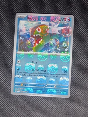 Basculin (Master Ball Pattern) 024/086 Common White Flare Pokemon Holo Near Mint