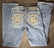 Miss Me Women's Jeans 26 Chloe Boot Blue Denim